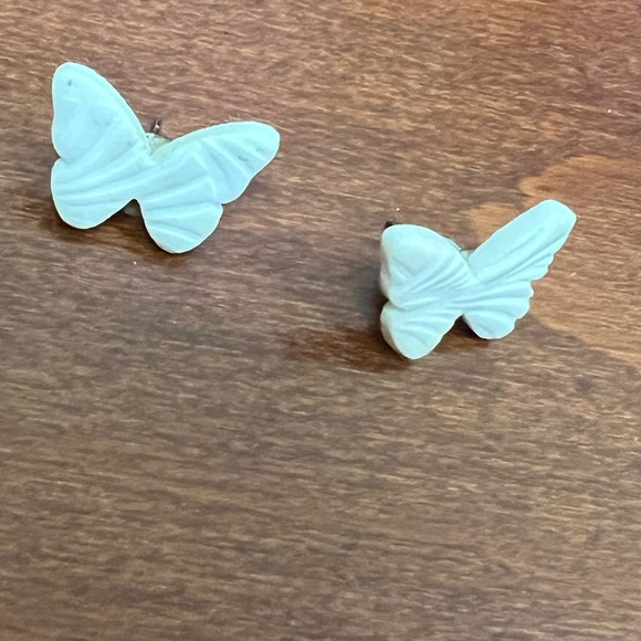 Clay Butterfly earrings handmade - Picture 1 of 3